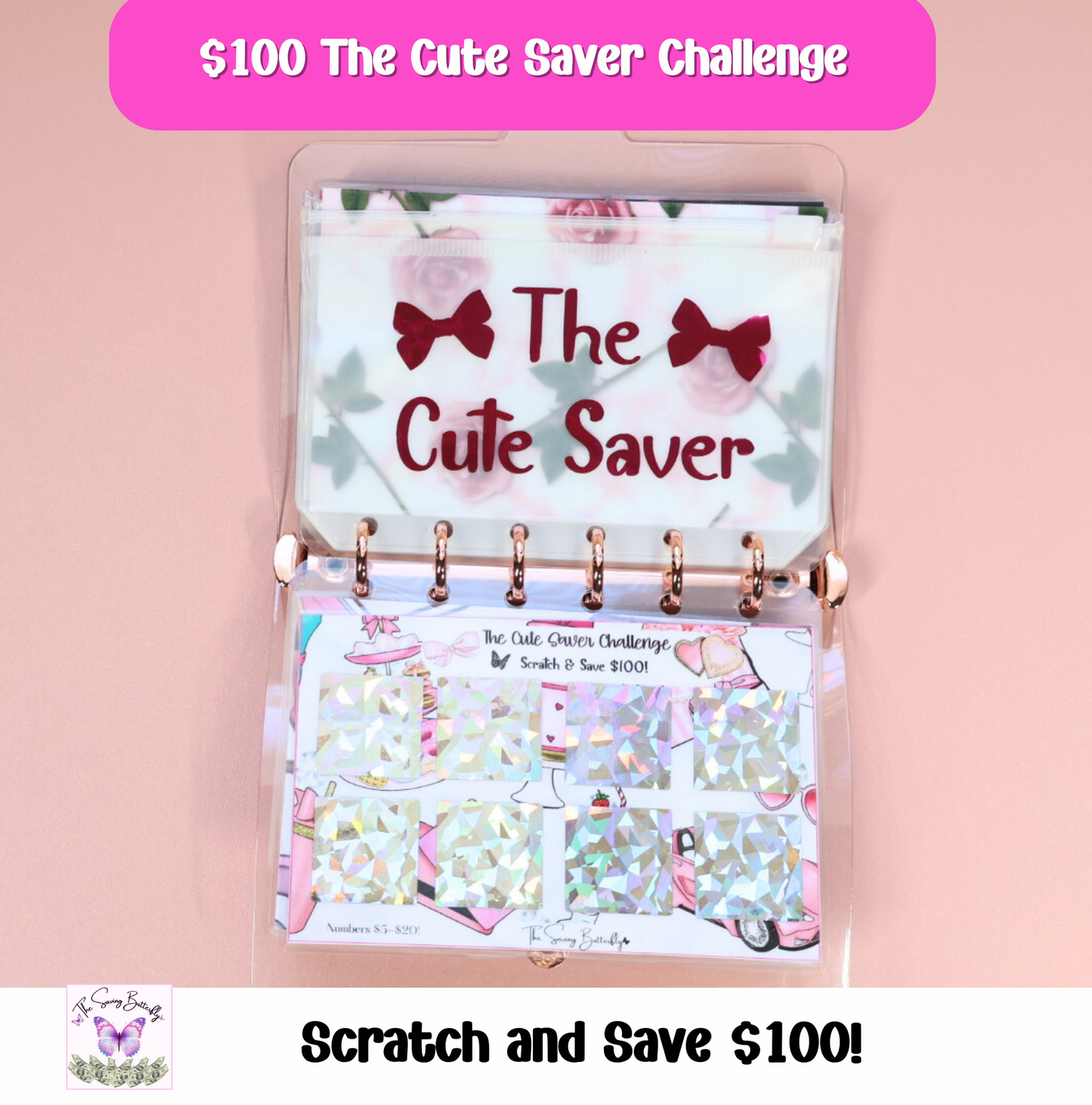 The Cute Saver Mini Savings Challenge Binder Set