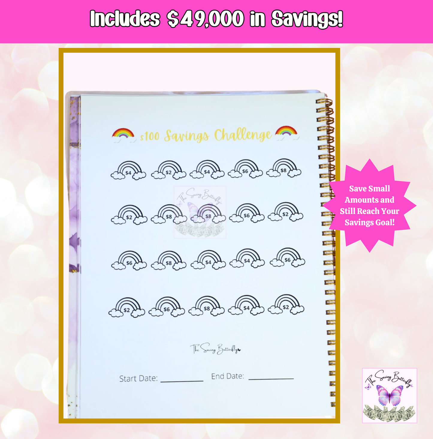 Savings Challenge Book