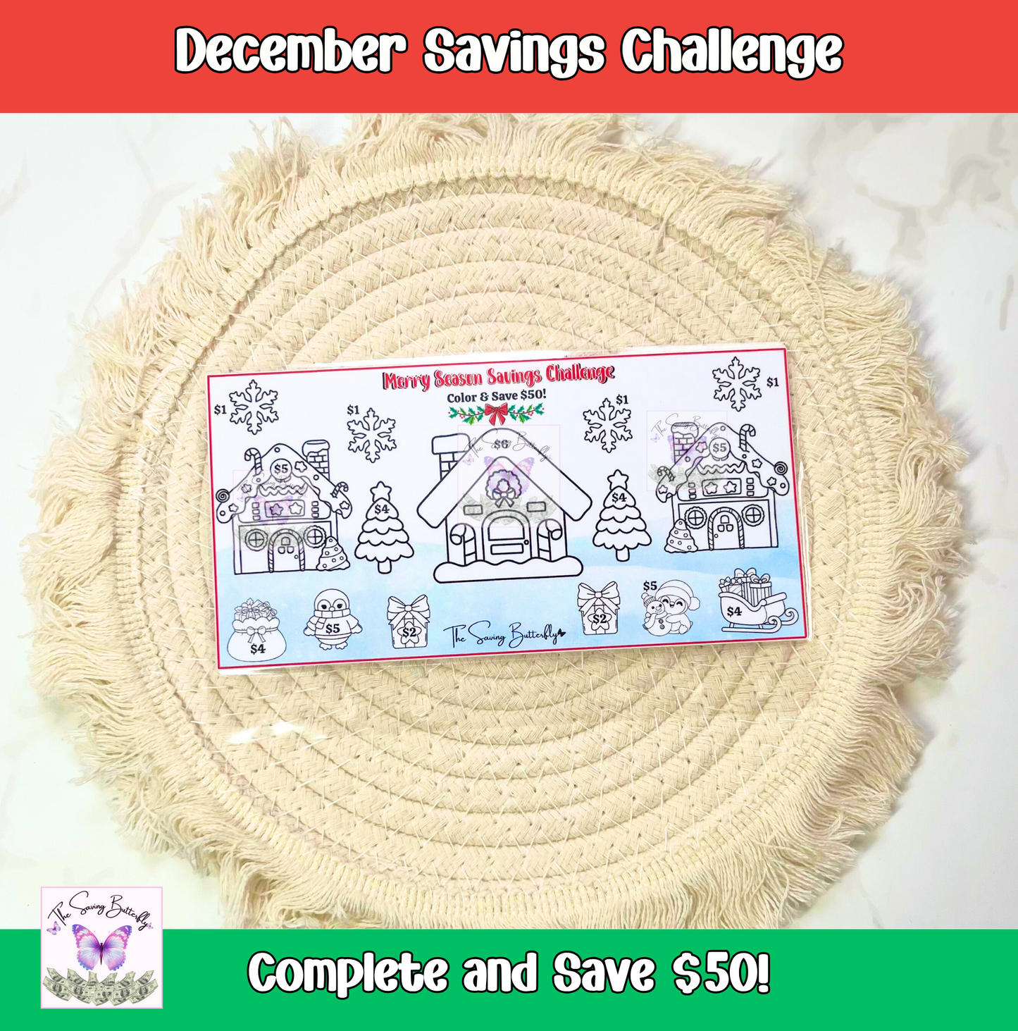 December 2025 Savings Challenge Bundle Set