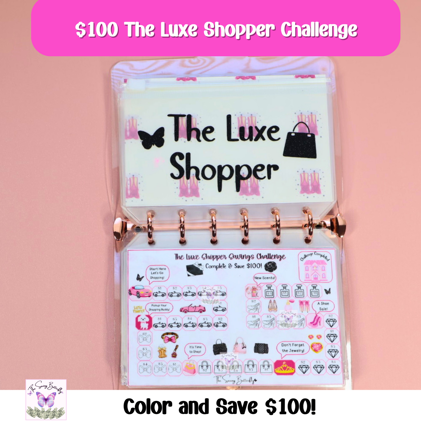 The Cute Saver Mini Savings Challenge Binder Set