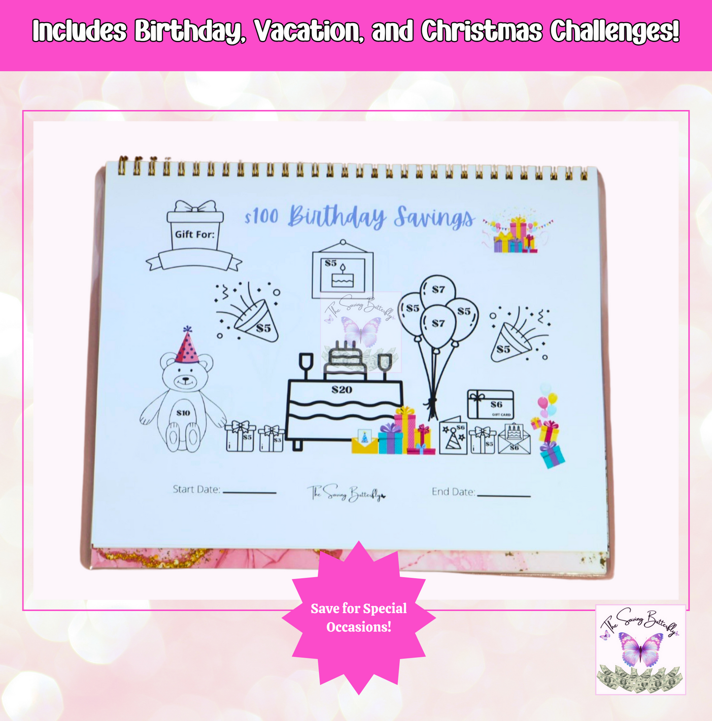 Savings Challenge Book