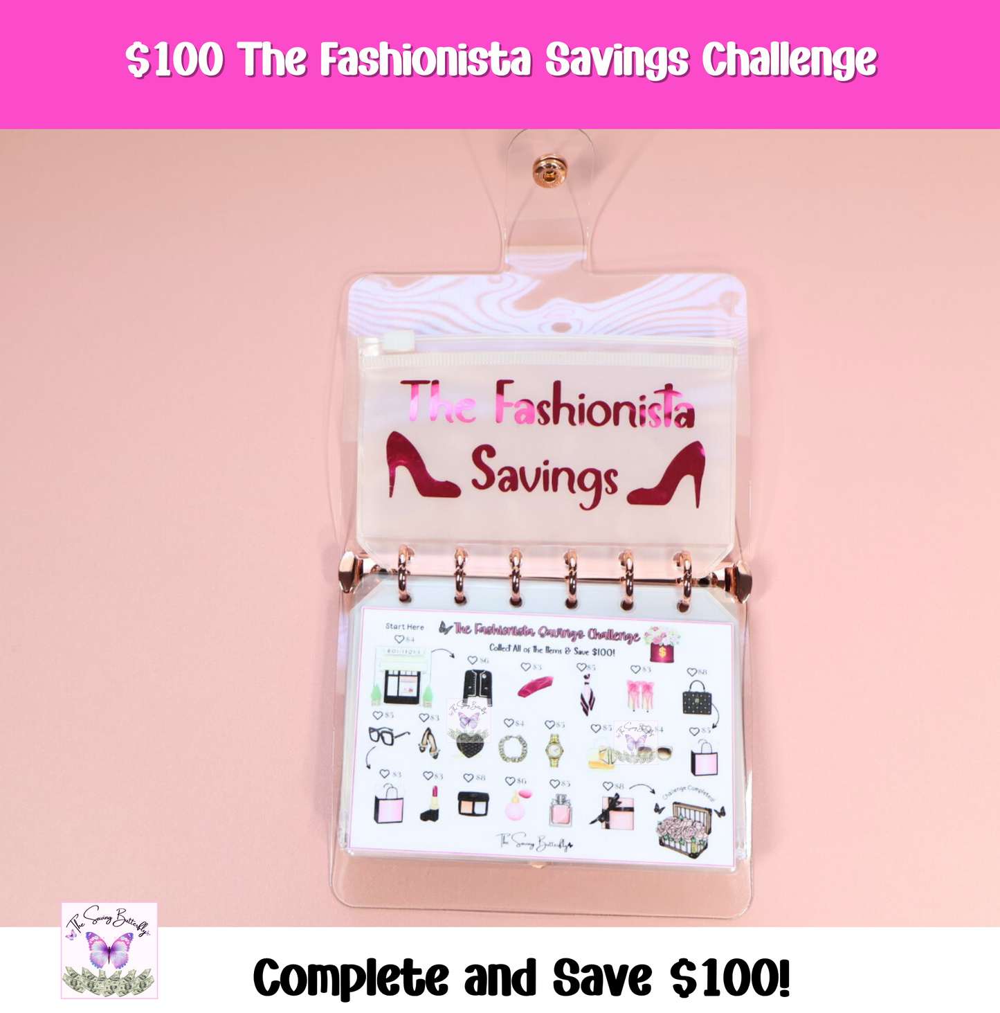 The Cute Saver Mini Savings Challenge Binder Set