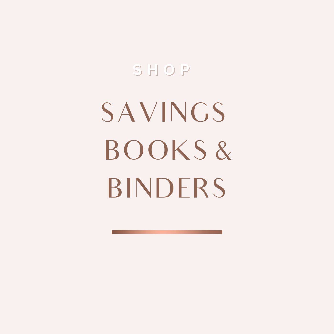 Savings Challenge Books and Binders