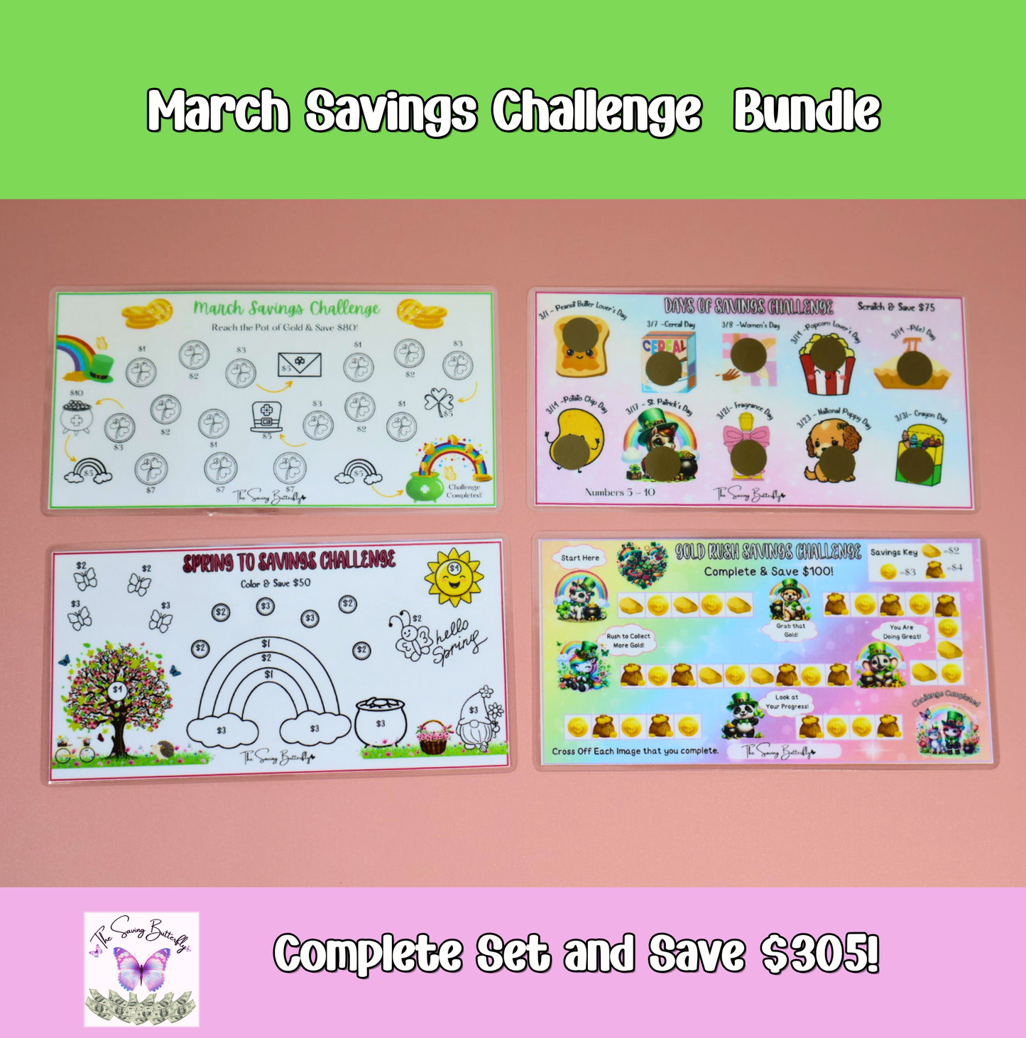 March Savings Challenge Bundle Set