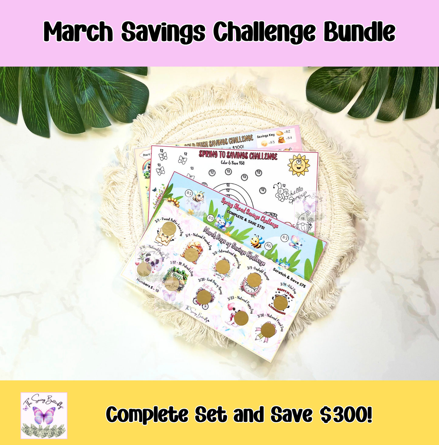 March Savings Challenge Bundle Set