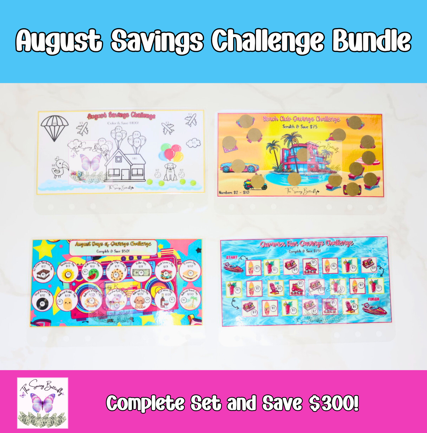 August Savings Challenge Bundle