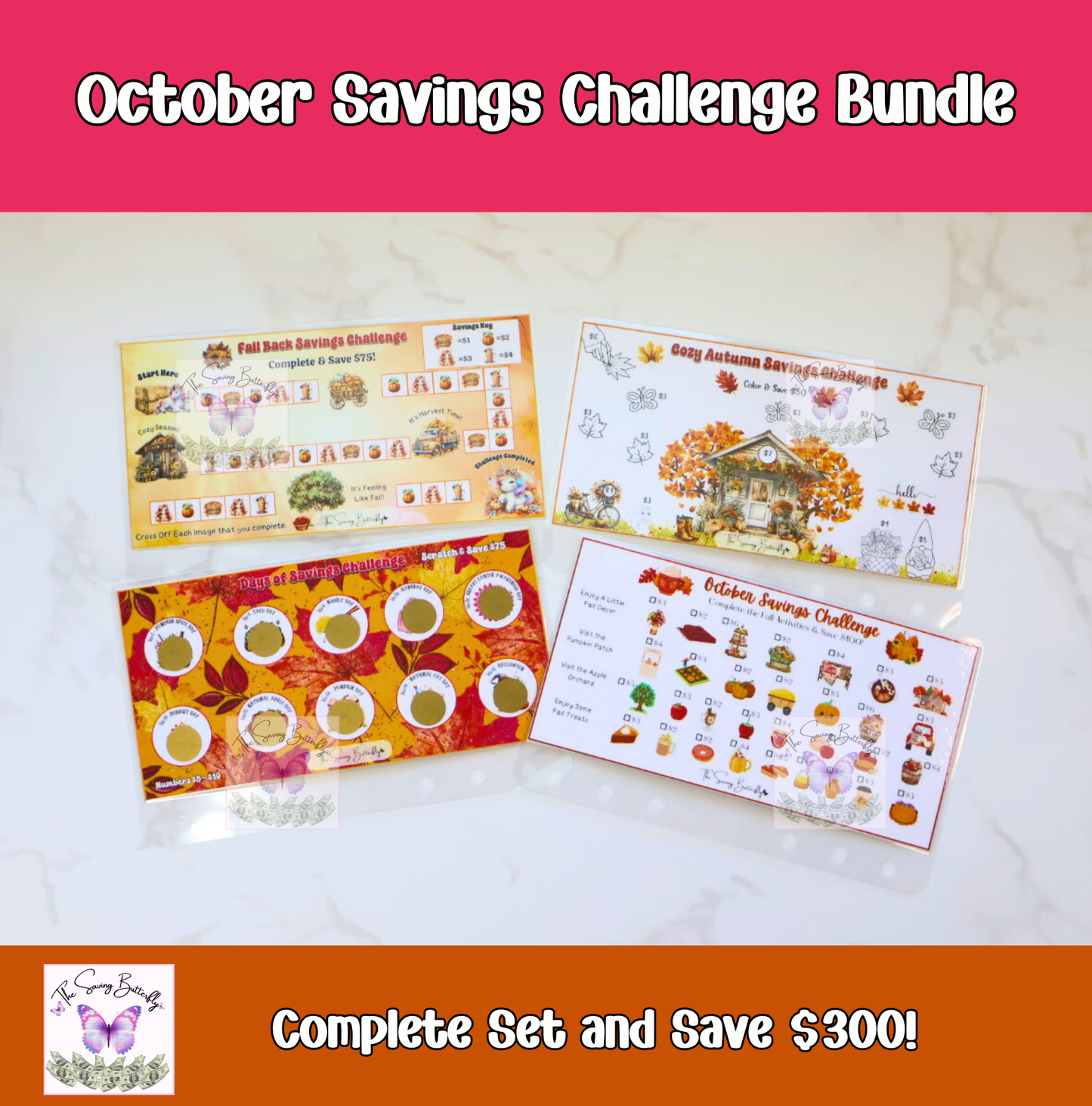 October Savings Challenge Bundle Set