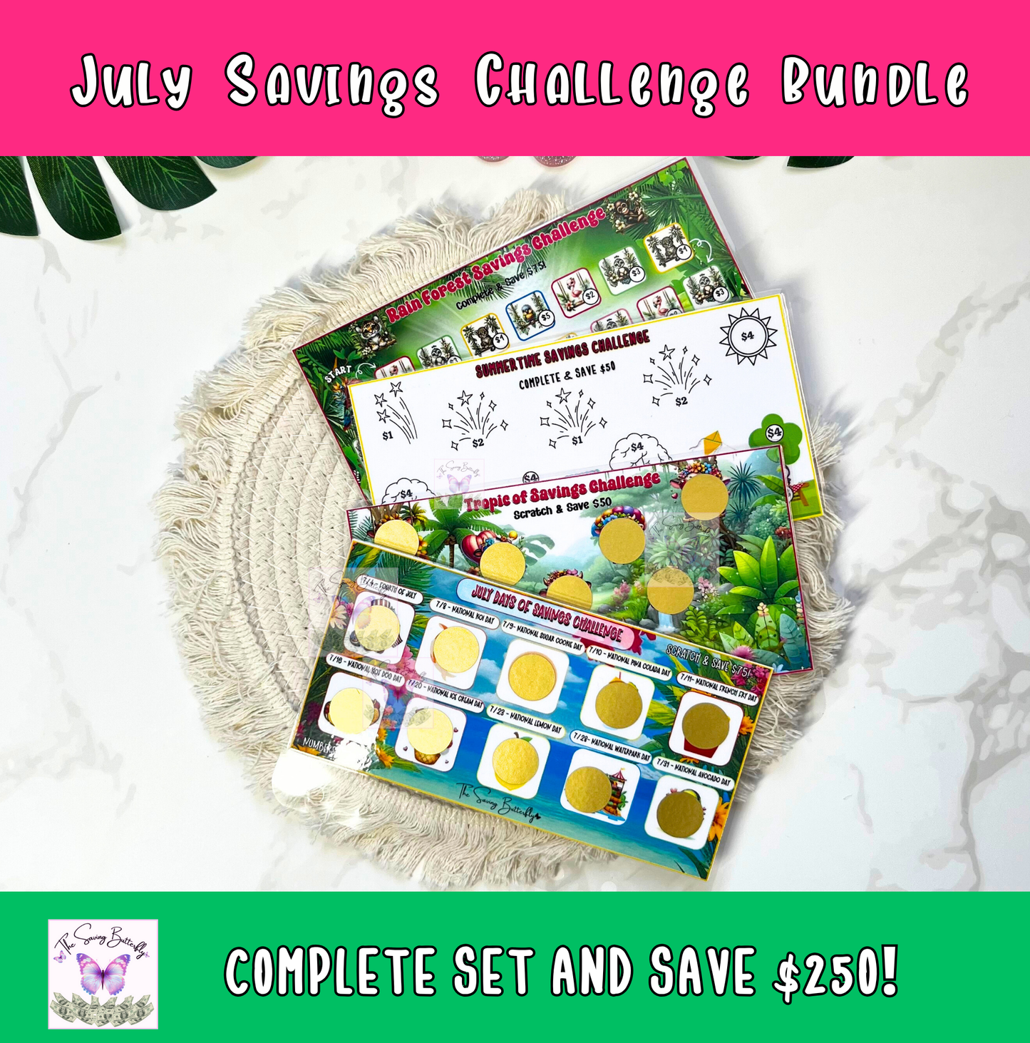 July Savings Challenge Bundle Set