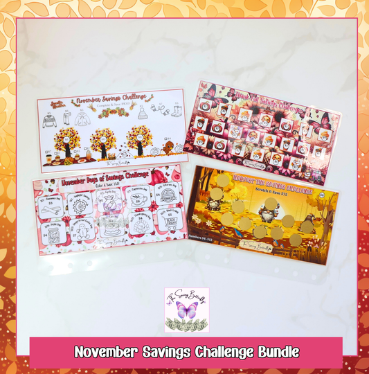 November Savings Challenge Bundle Set