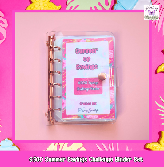 Mini Summer Savings Challenge Binder Set