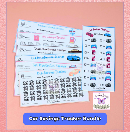 Car Savings Challenge Bundle Set A6 Size