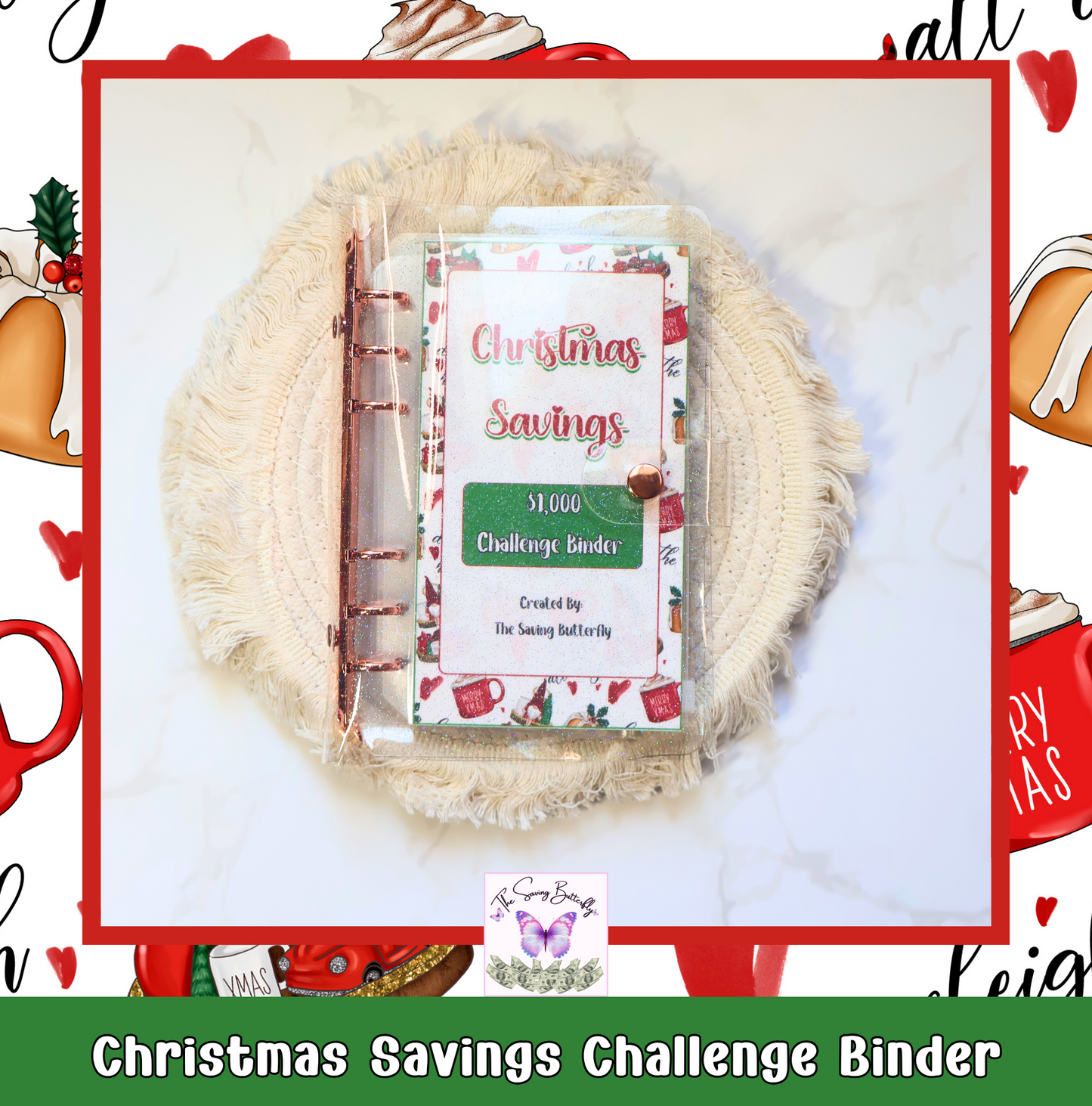 Christmas Savings Challenge Binder Set