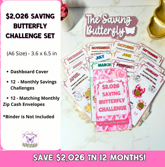2026 Saving Butterfly Challenge Binder Set