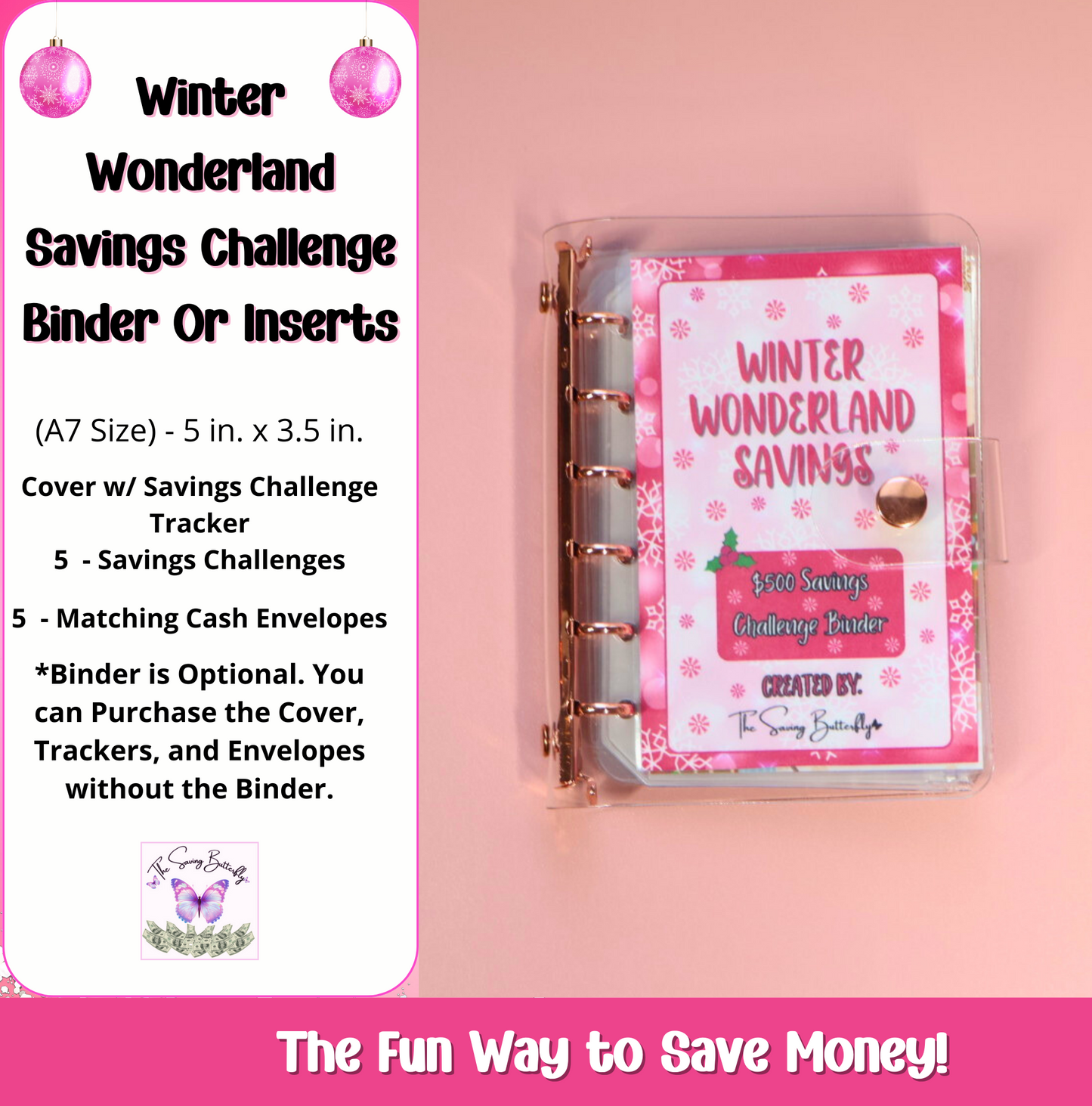 $500 Mini Winter Wonderland Savings Challenge Set