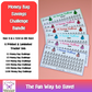 Money Bag Savings Challenge Bundle Set A6 Size