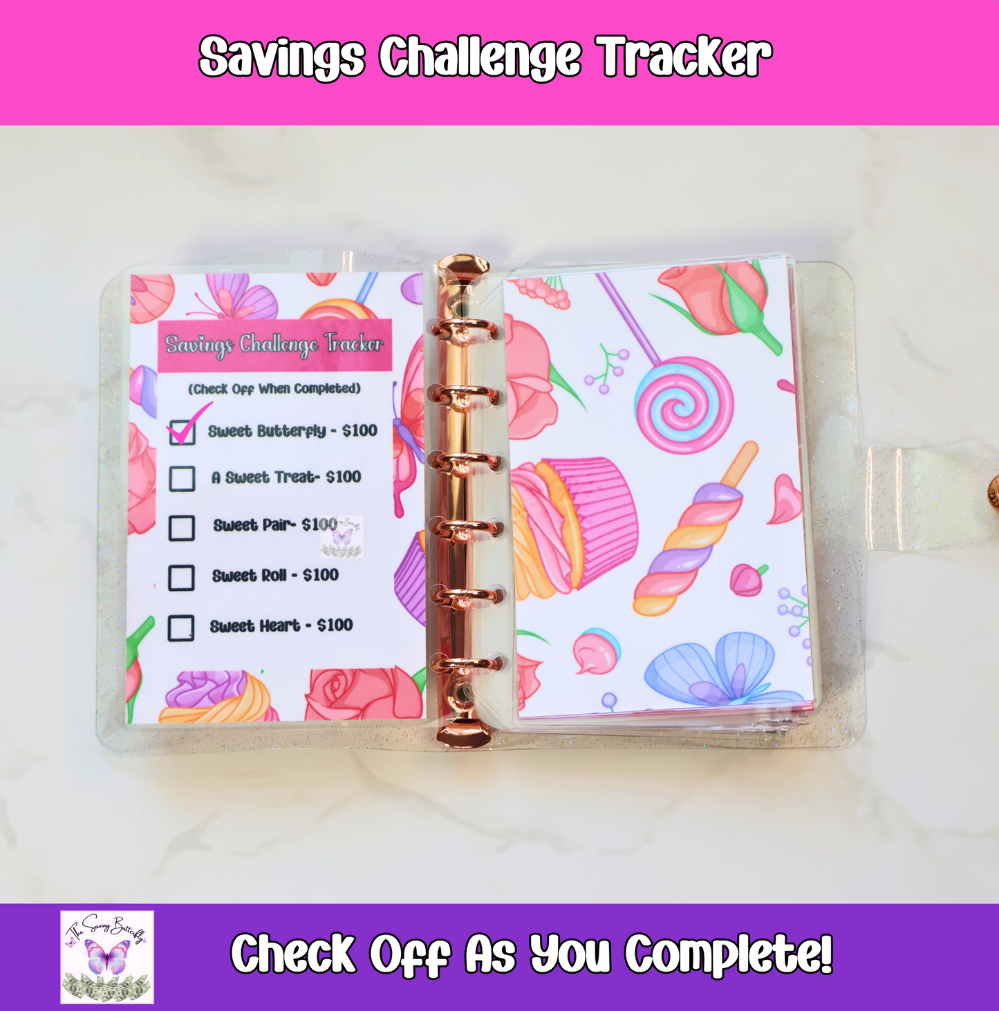 Mini Sweet Savings Challenge Binder Set