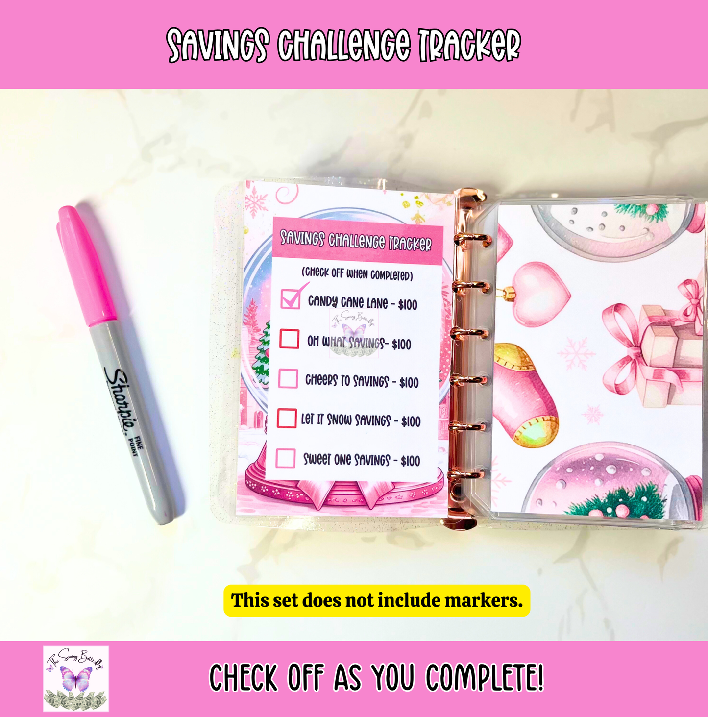 Winter Savings Challenge Binder