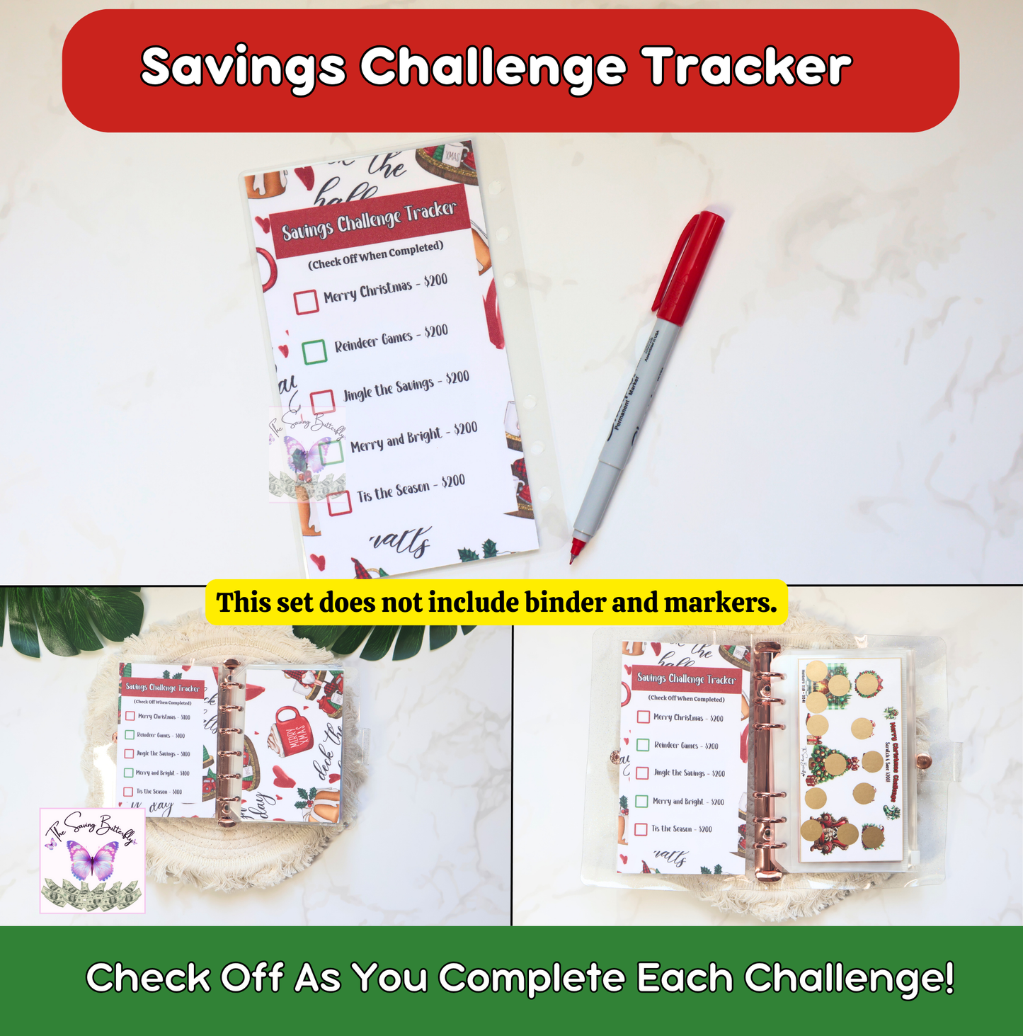 Christmas Savings Challenge Set