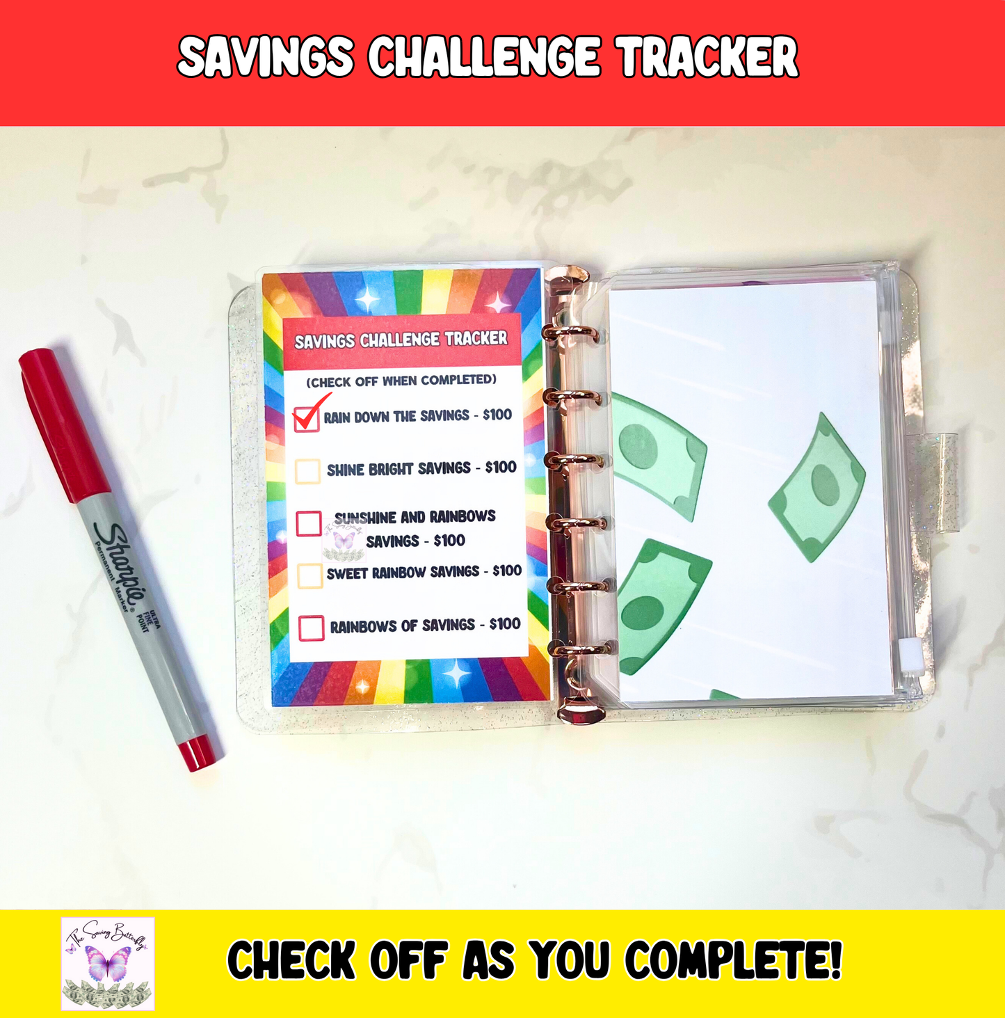 Rainbow Savings Challenge Set
