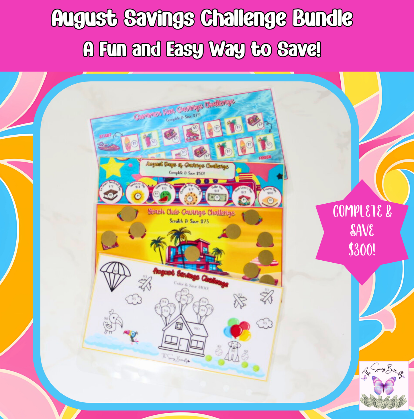 August Savings Challenge Bundle