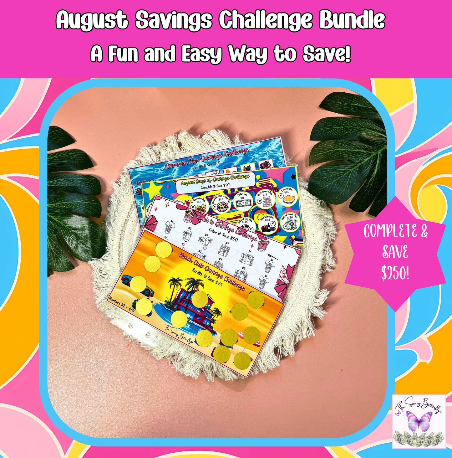 August Savings Challenge Bundle