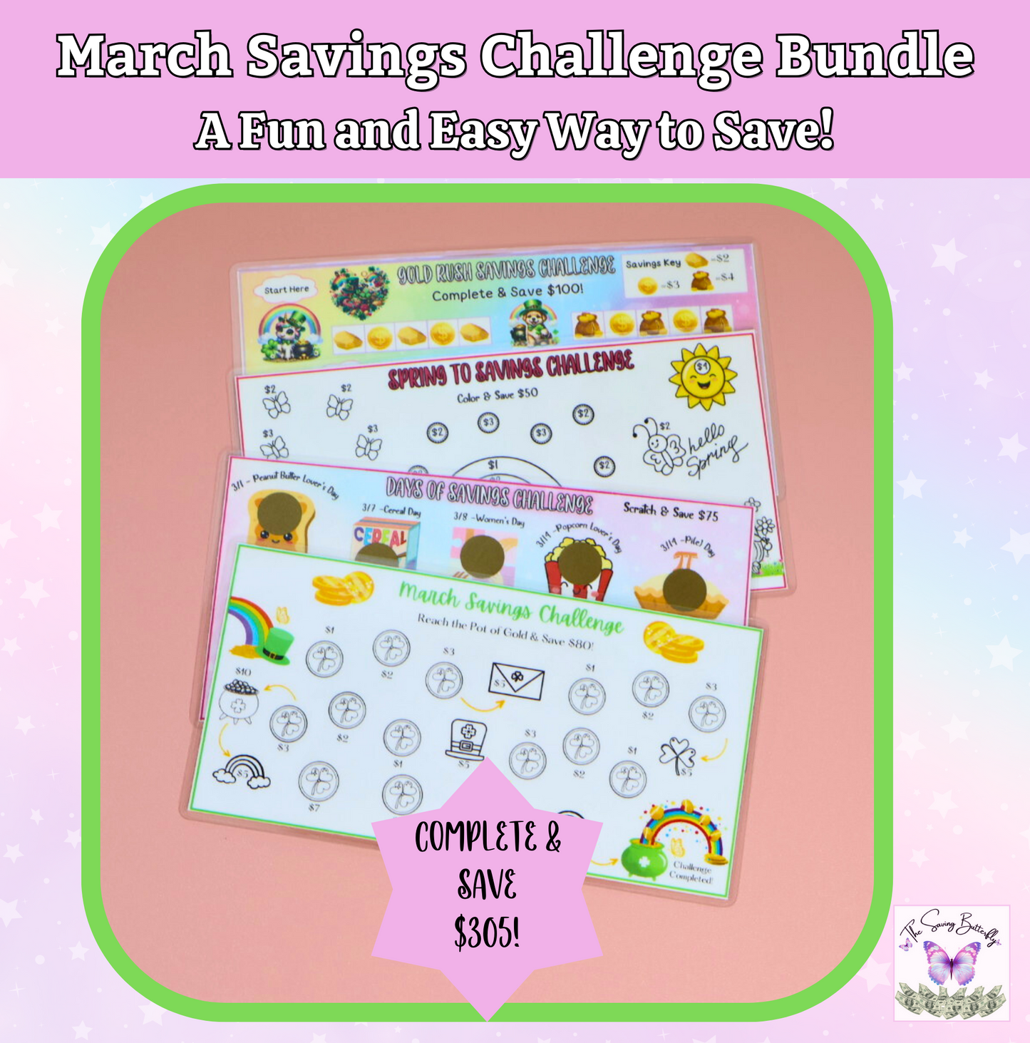 March Savings Challenge Bundle Set