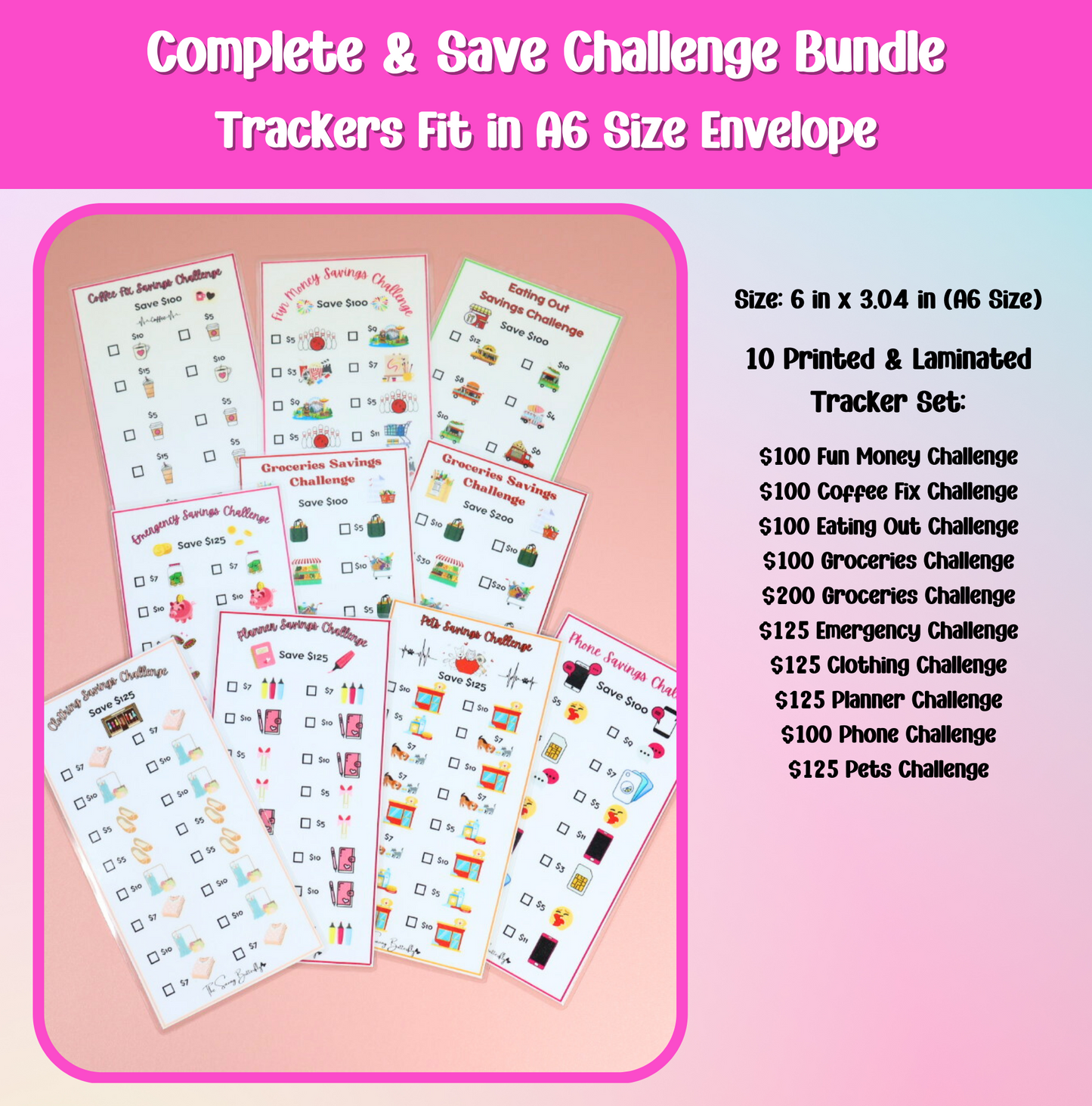 Complete and Save Challenge Bundle Set A6 Size