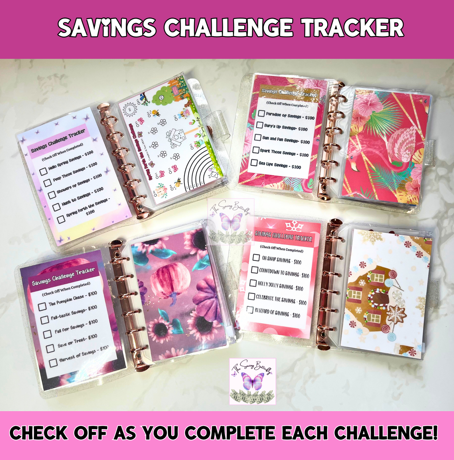 4 Seasons Mini Savings Challenge Binder Bundle