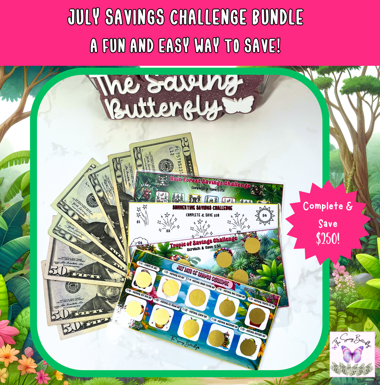 July Savings Challenge Bundle Set