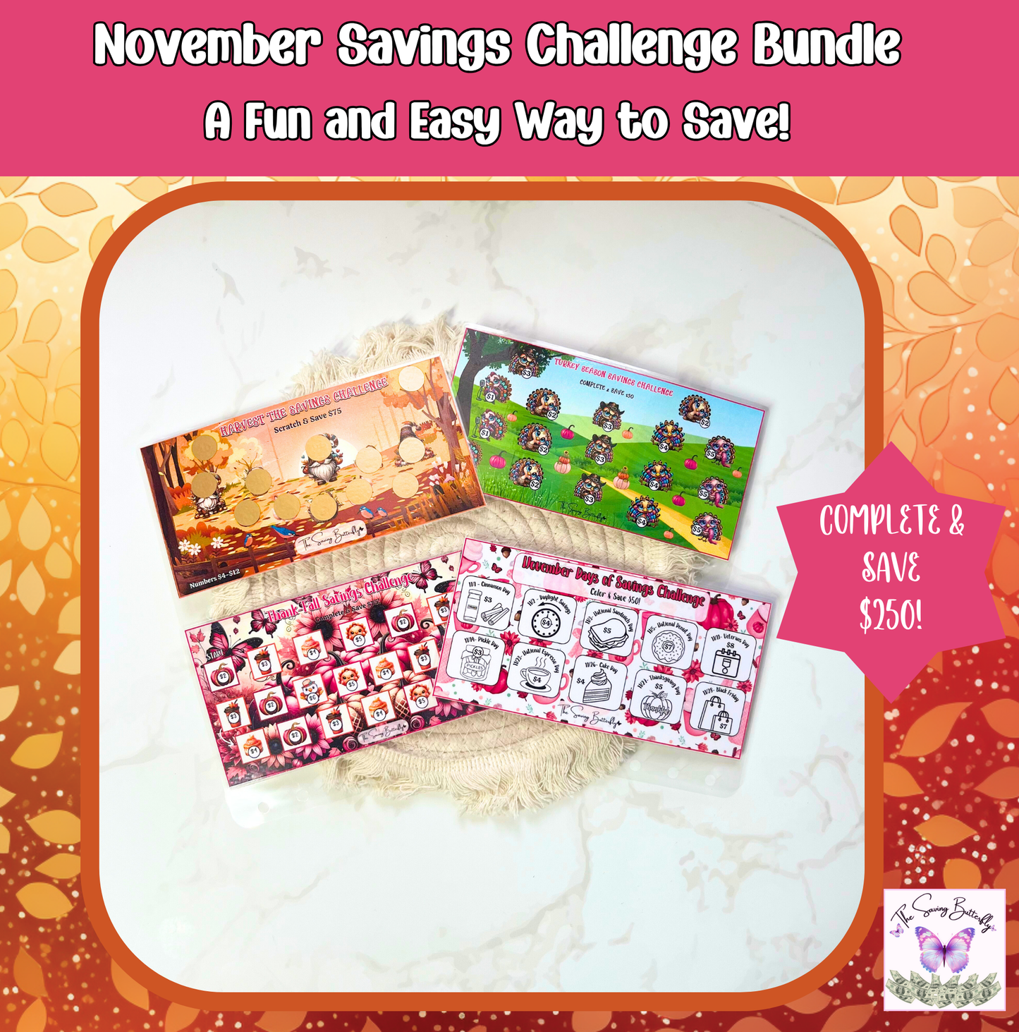 November 2025 Savings Challenge Bundle Set