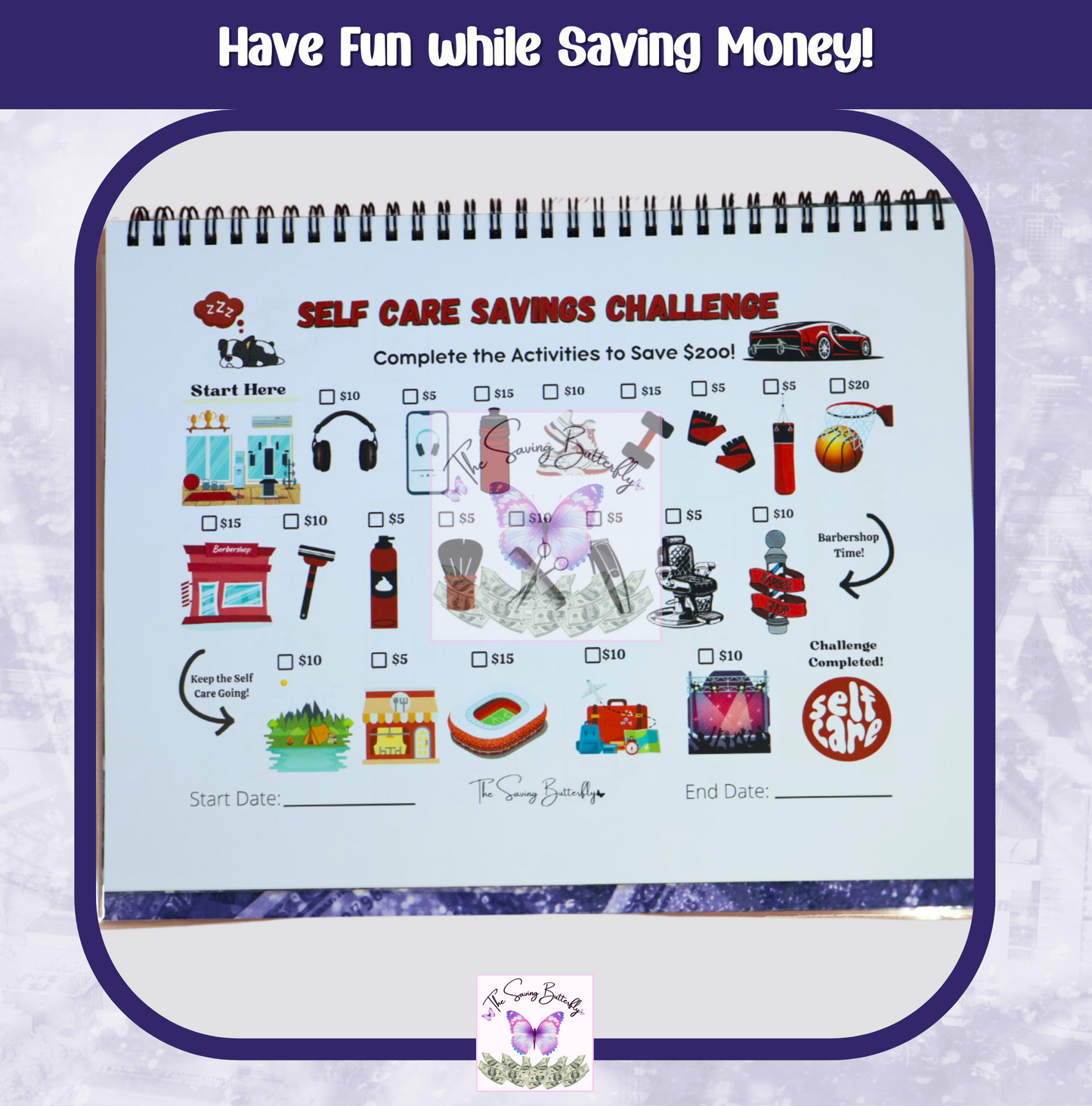 The Fun Savings Challenge Book for Men