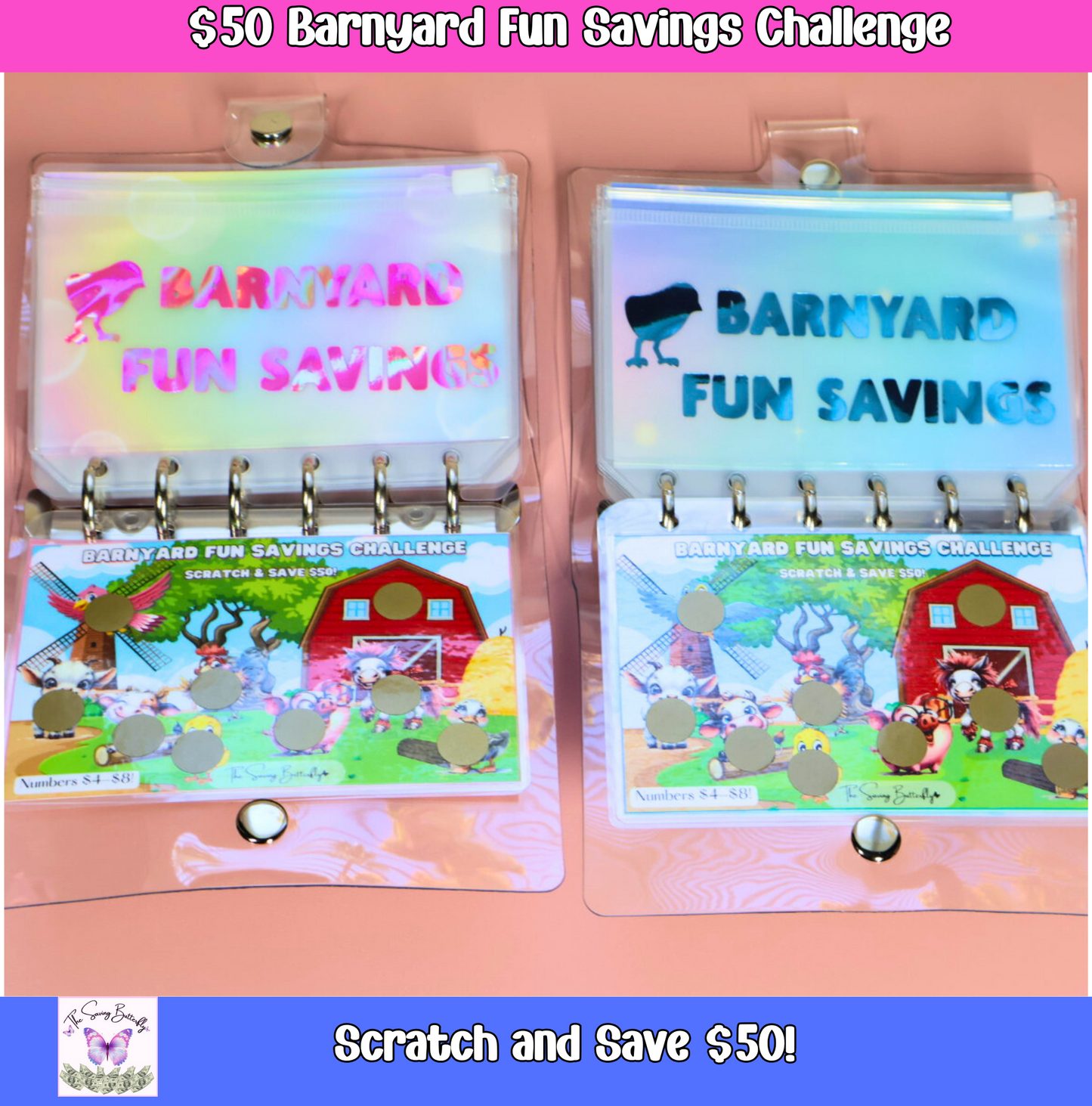 $200 Mini Kids Savings Challenge Binder Set