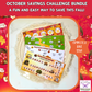 October Savings Challenge Bundle Set