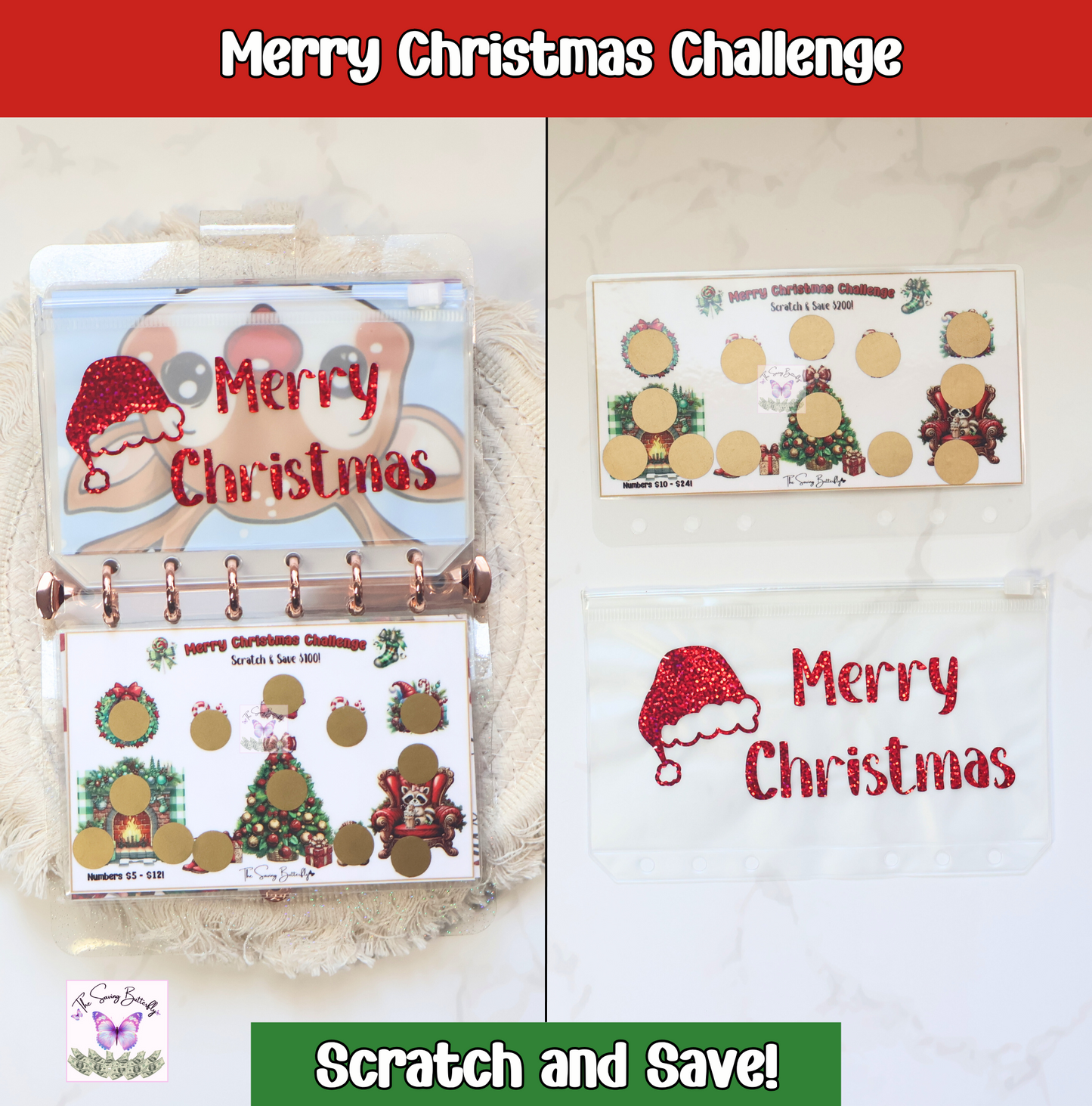 Christmas Savings Challenge Binder Set