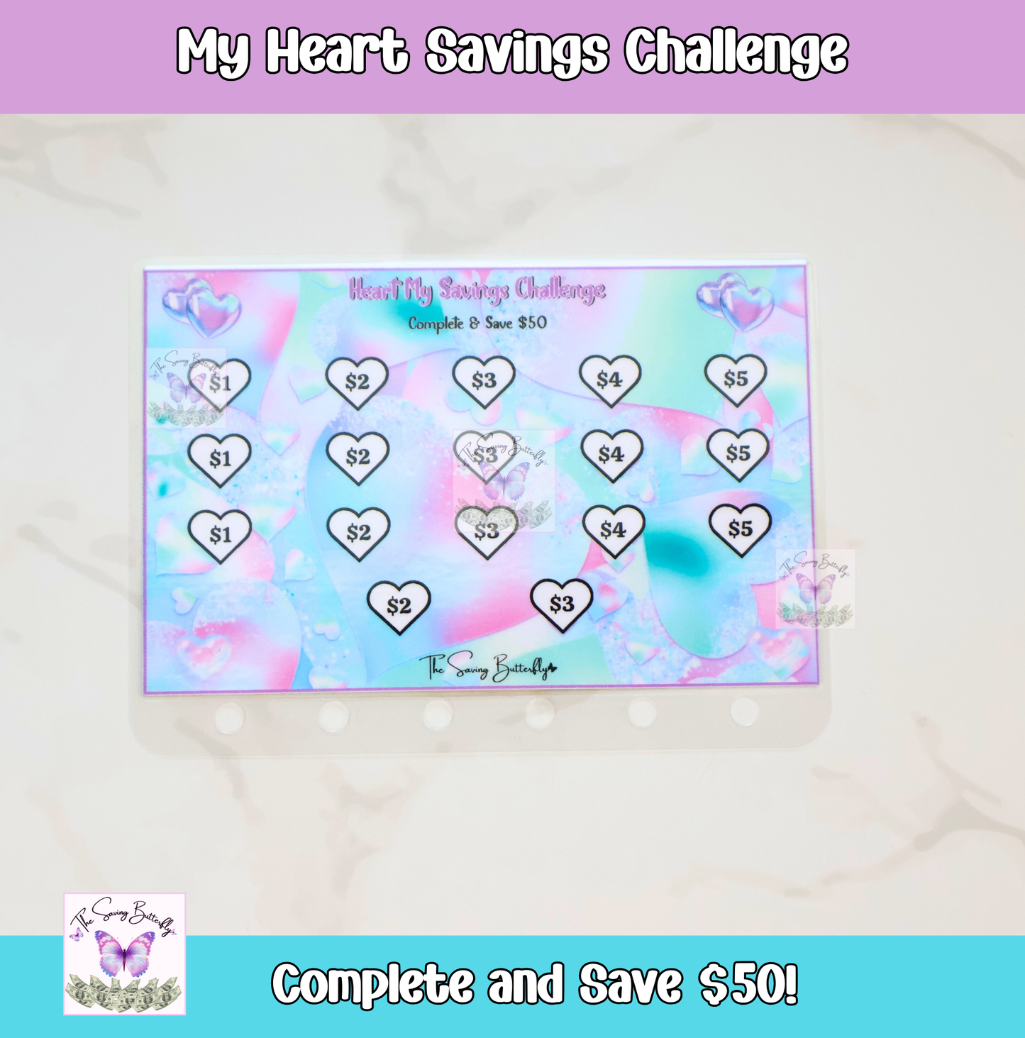 Mini Purple Savings Challenge Bundle Set