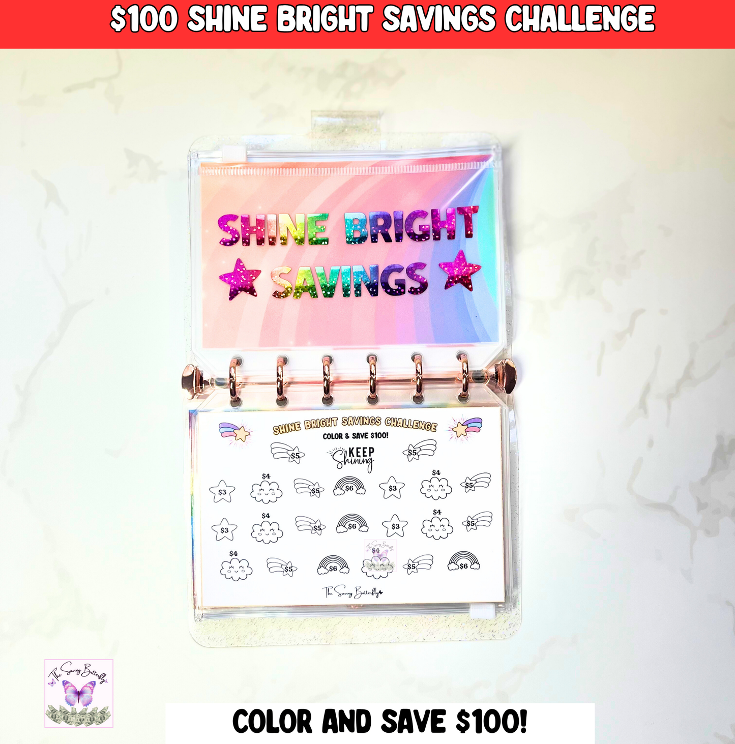 Rainbow Savings Challenge Set