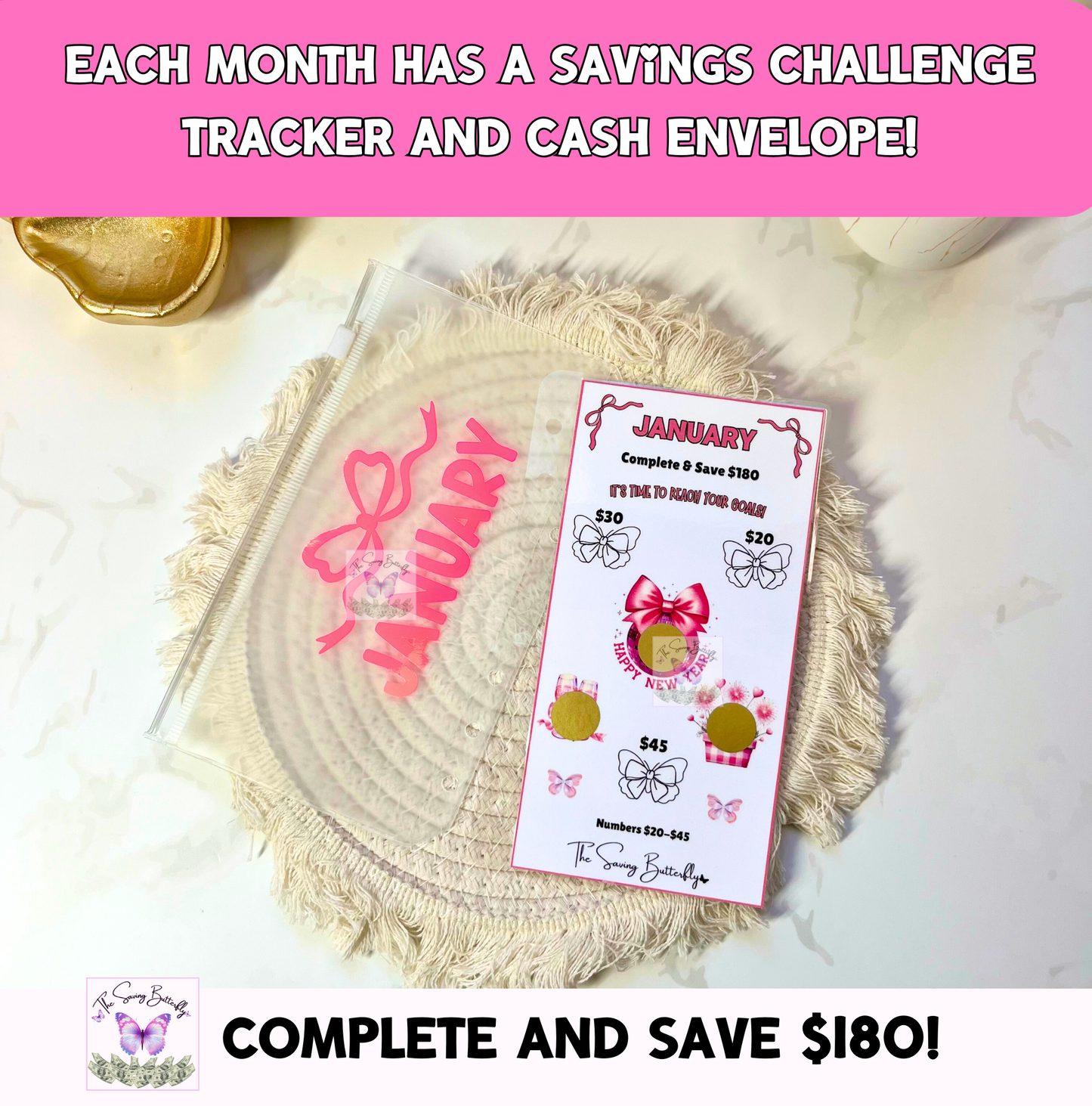 2026 Saving Butterfly Challenge Binder Set