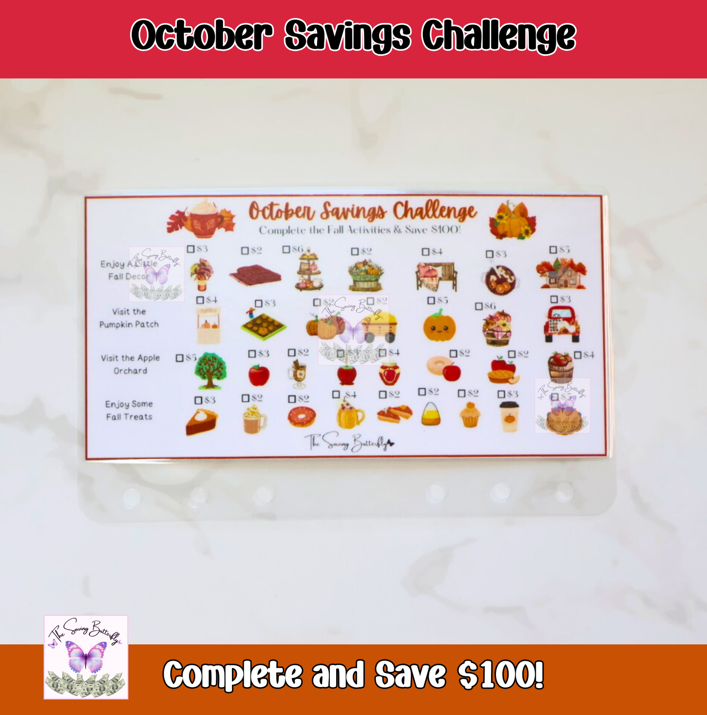 October Savings Challenge Bundle Set