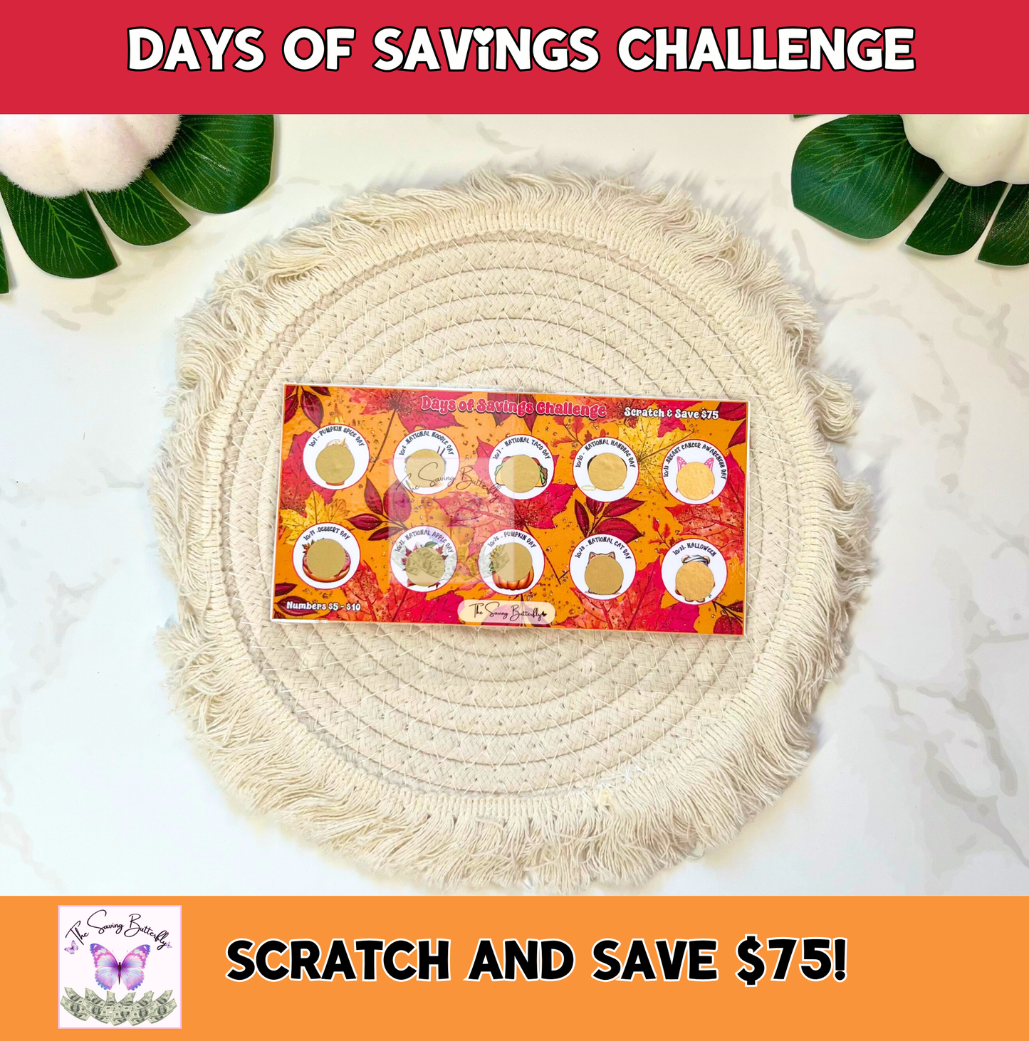 October Savings Challenge Bundle Set