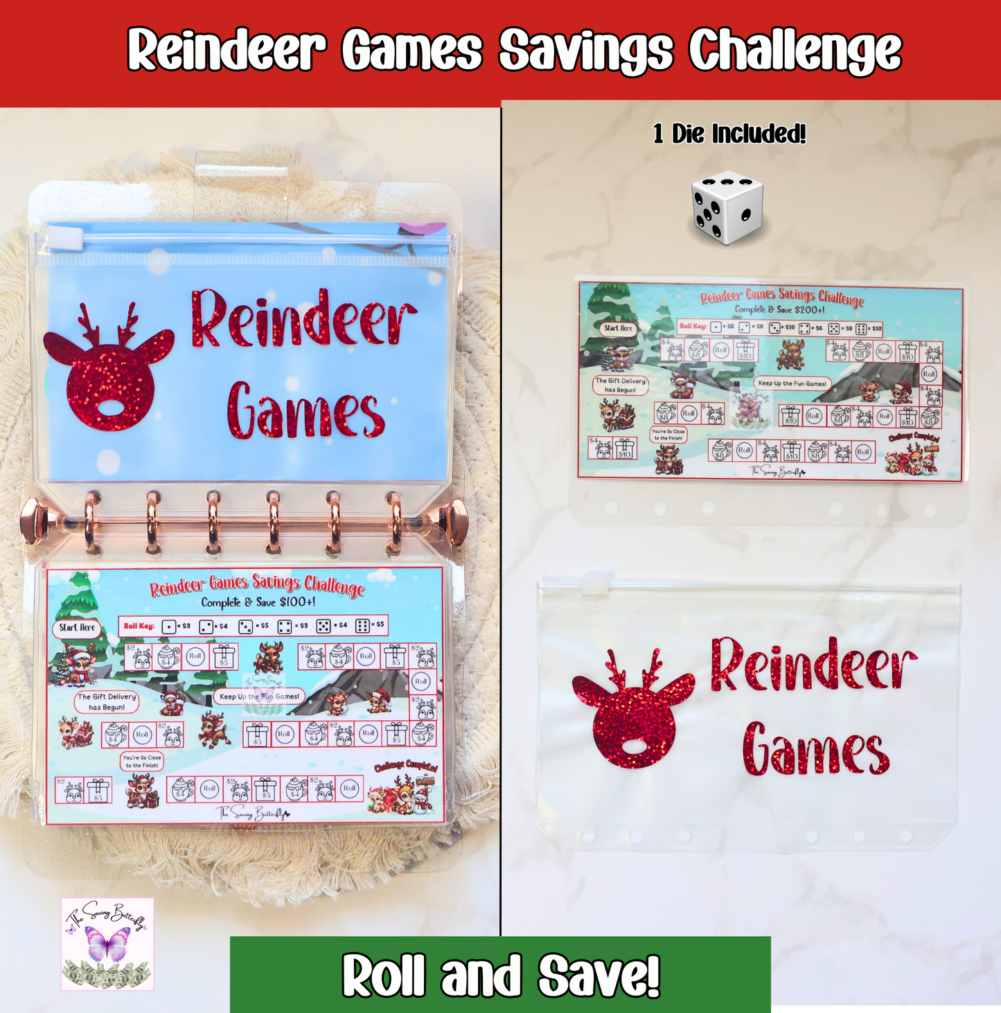 Christmas Savings Challenge Binder Set