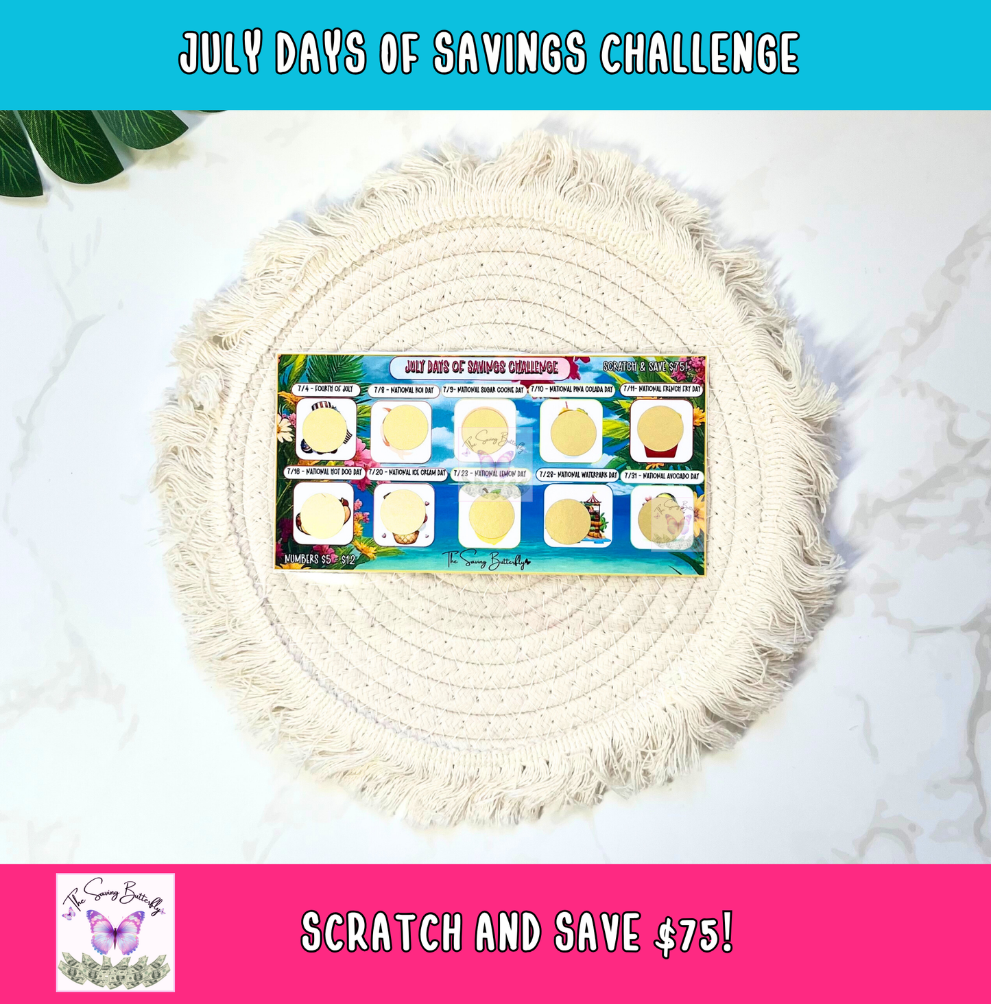July Savings Challenge Bundle Set