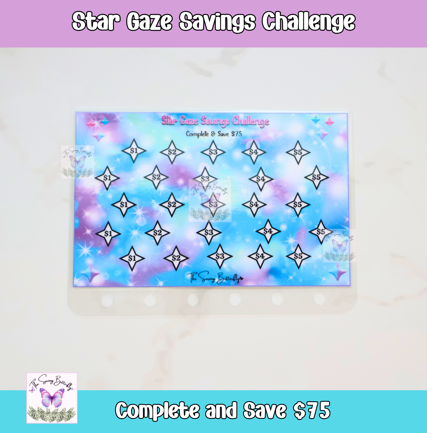 Mini Purple Savings Challenge Bundle Set