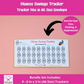 Health Savings Tracker Bundle Set A6 Size