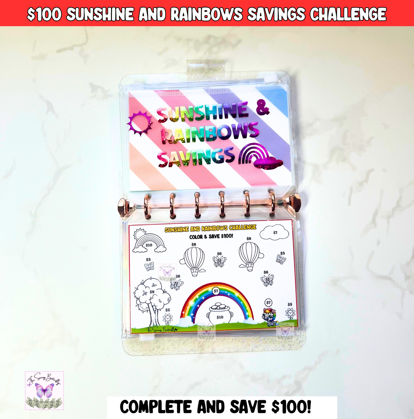 Rainbow Savings Challenge Set