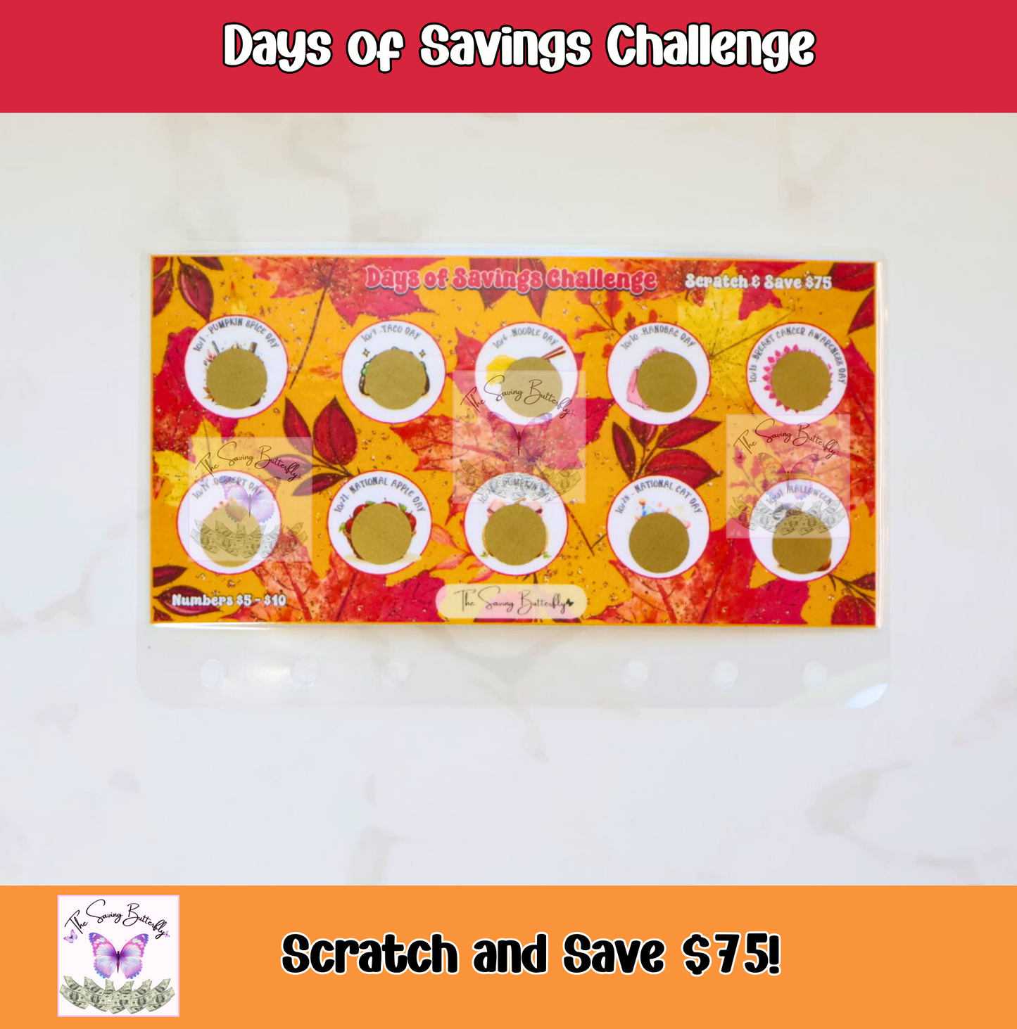 October Savings Challenge Bundle Set