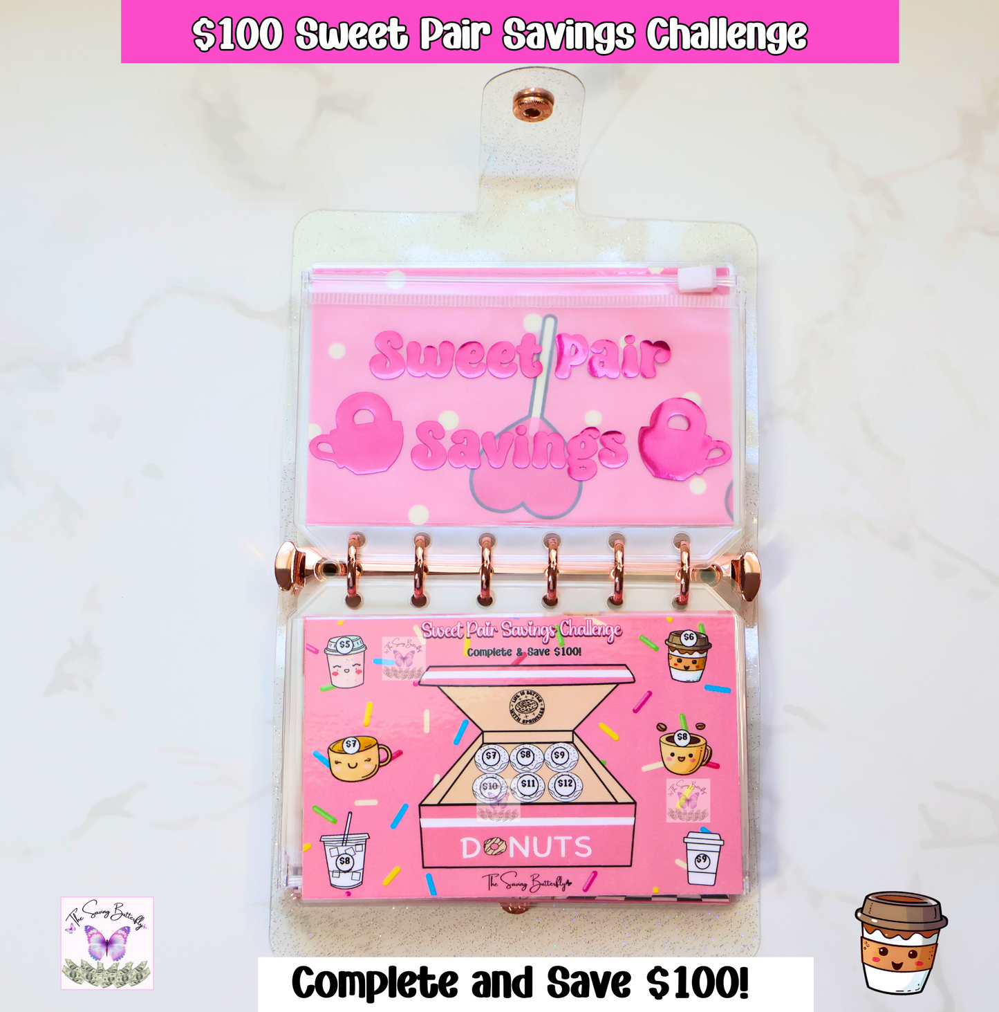 Mini Sweet Savings Challenge Binder Set