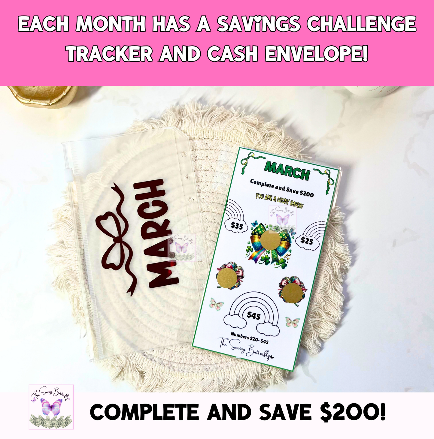 2026 Saving Butterfly Challenge Binder Set