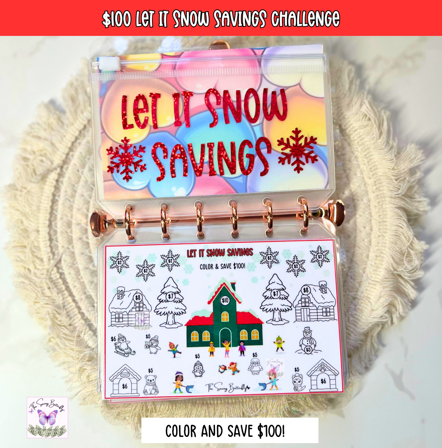Winter Savings Challenge Binder