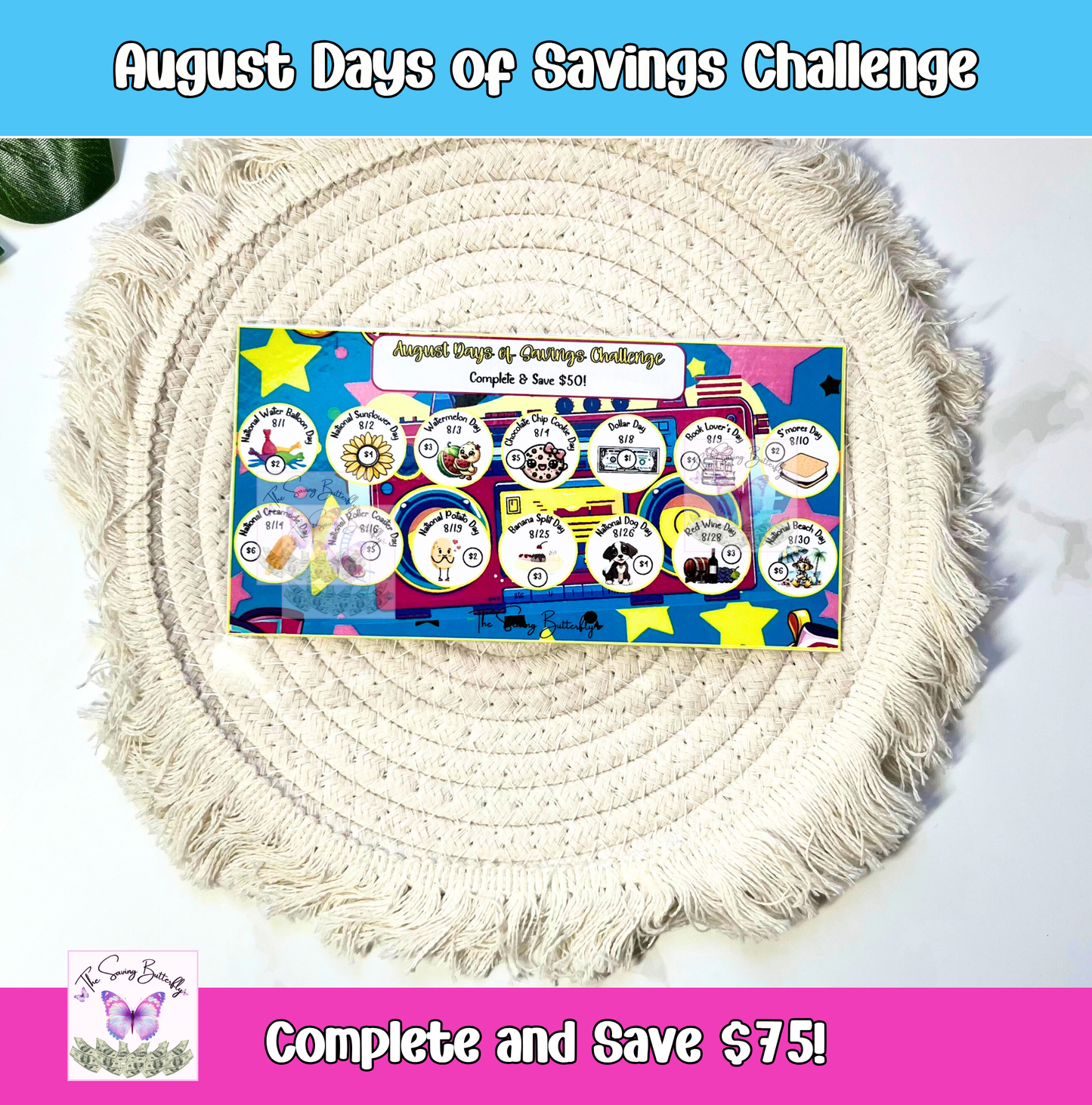 August Savings Challenge Bundle