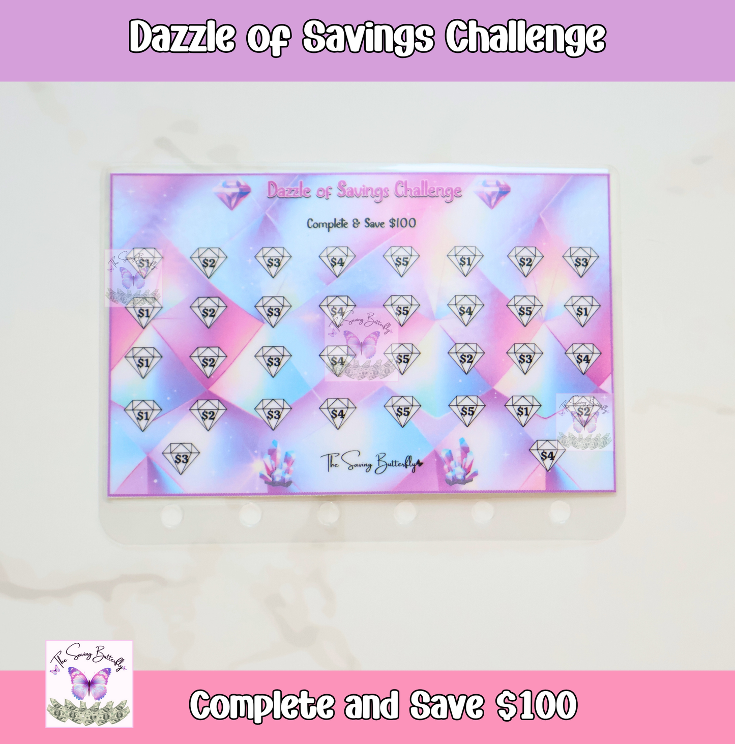 Mini Purple Savings Challenge Bundle Set